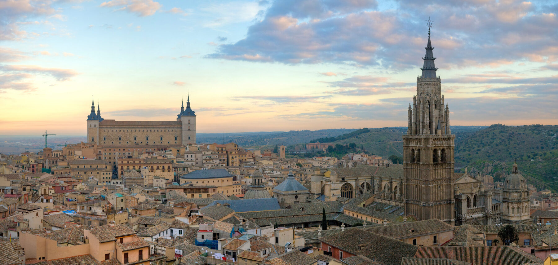 Vista panorámica del casco histórico de Toledo